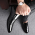 Elegant Breathable Leather Oxfords for Men - Stylish Formal Dress Shoes Perfect for Office, Parties, and Weddings with Comfortable Rubber Outsole and Lace-up Closure